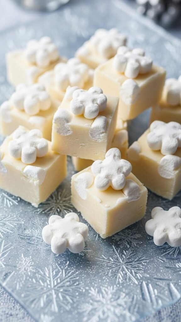 Marshmallow Snowflake Fudge