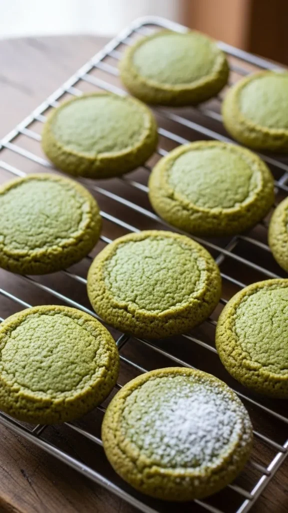 Matcha Sugar Cookies