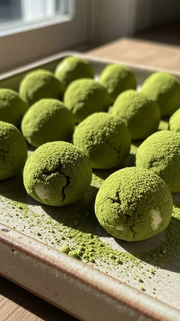 Matcha White Chocolate Truffles