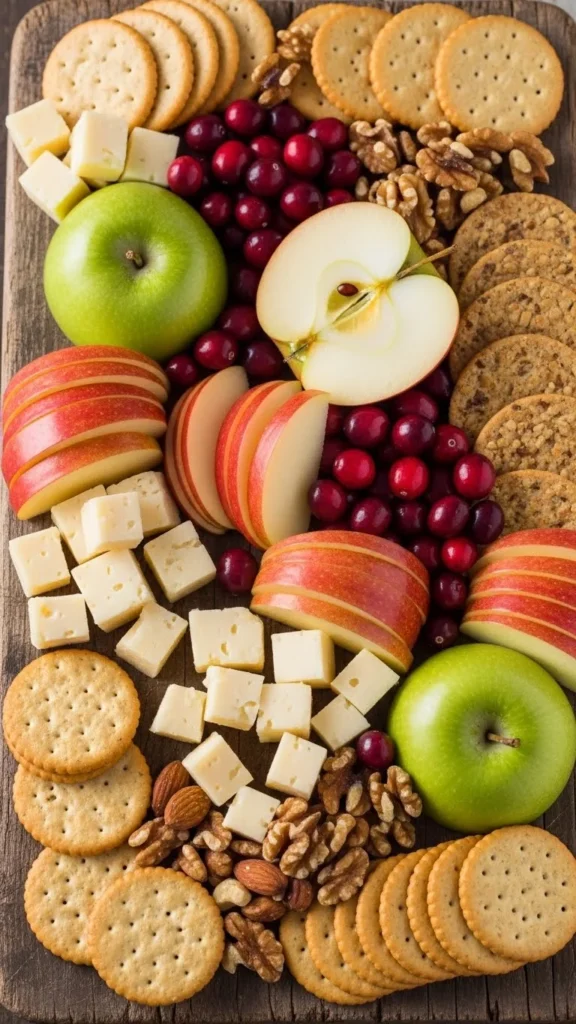 Mild Cheese & Apple Snack Board