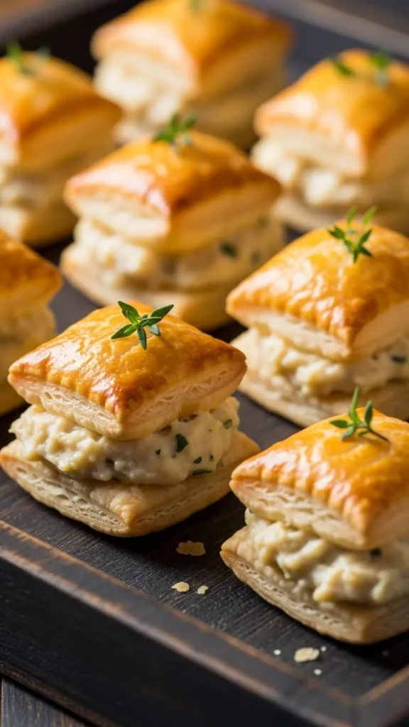 Mini Chicken Puff Pastry Bites