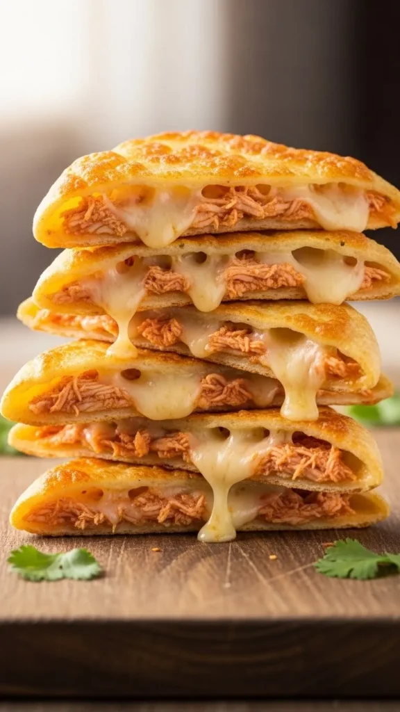 Mini Chicken Quesadilla Triangles