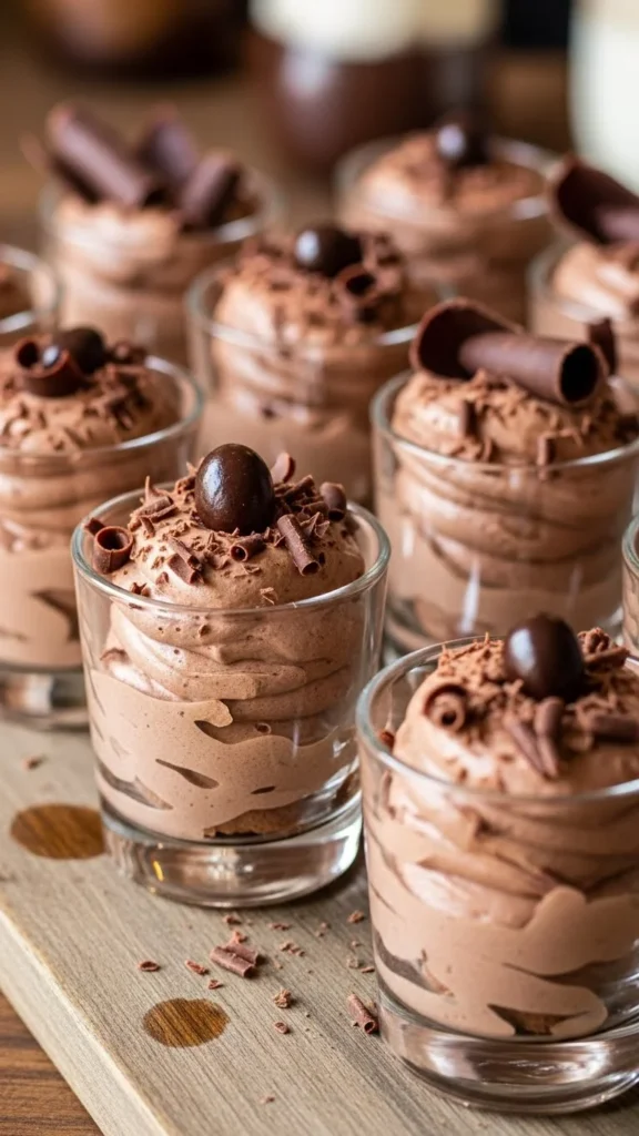 Mini Chocolate Mousse Cups