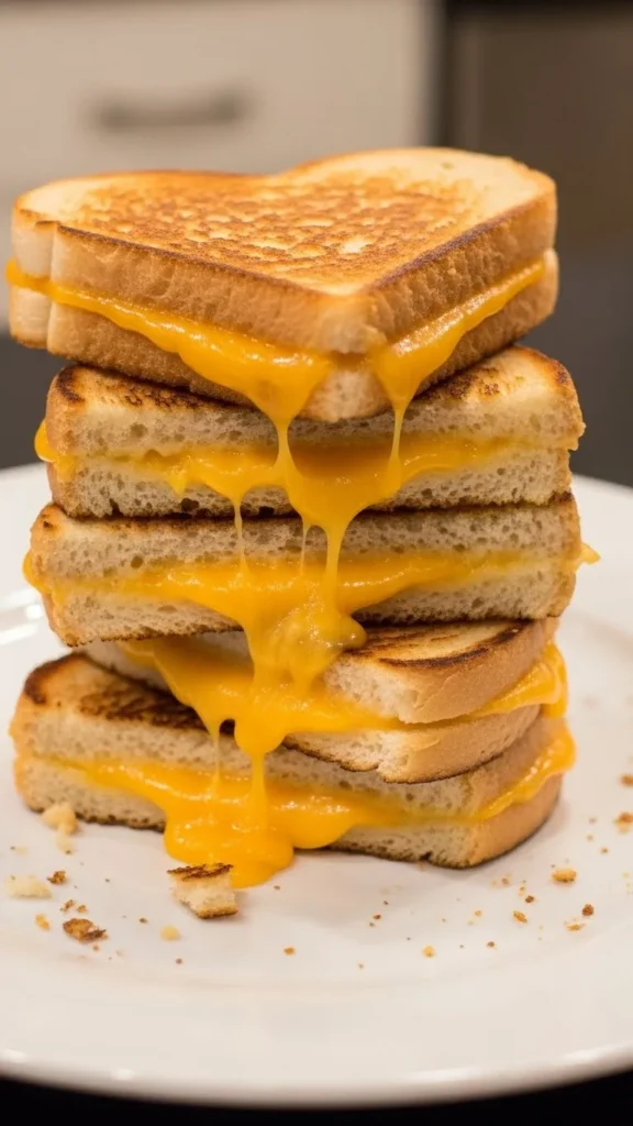 Mini Grilled Cheese Hearts