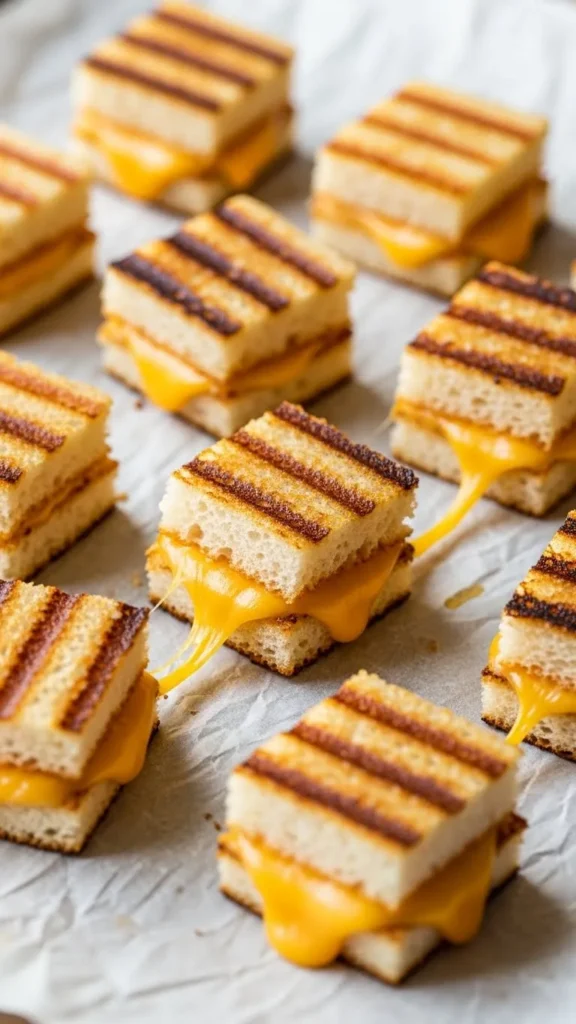 Mini Grilled Cheese Squares