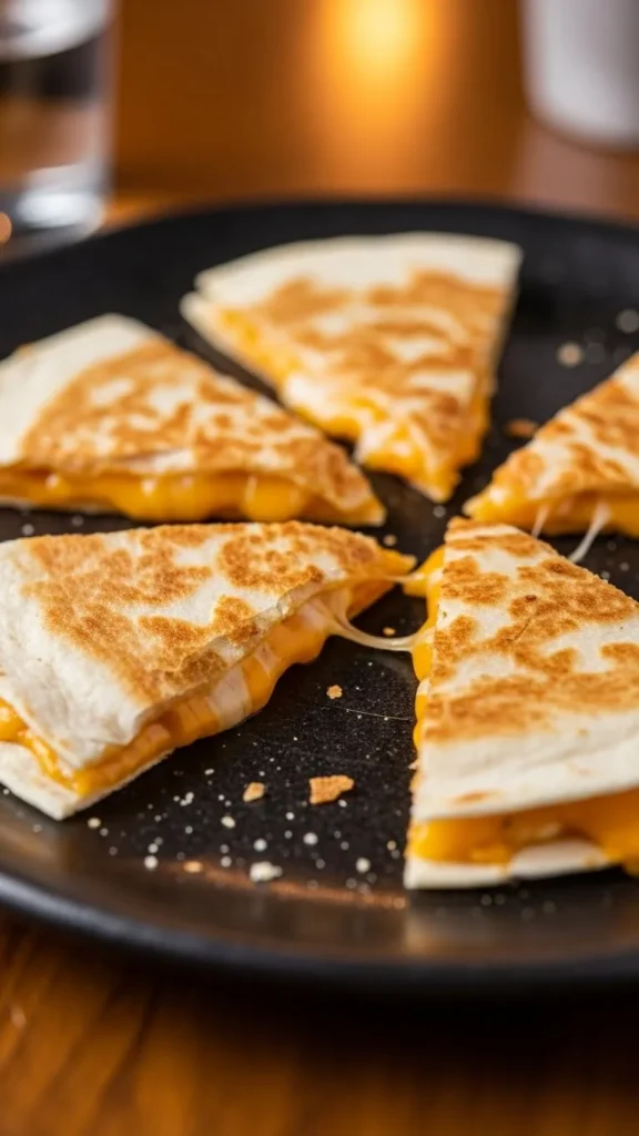 Mini Veggie Quesadilla Triangles