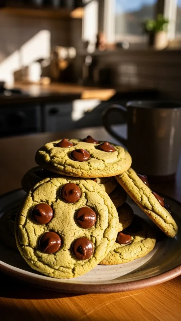 Mint Chocolate Chip Cookies