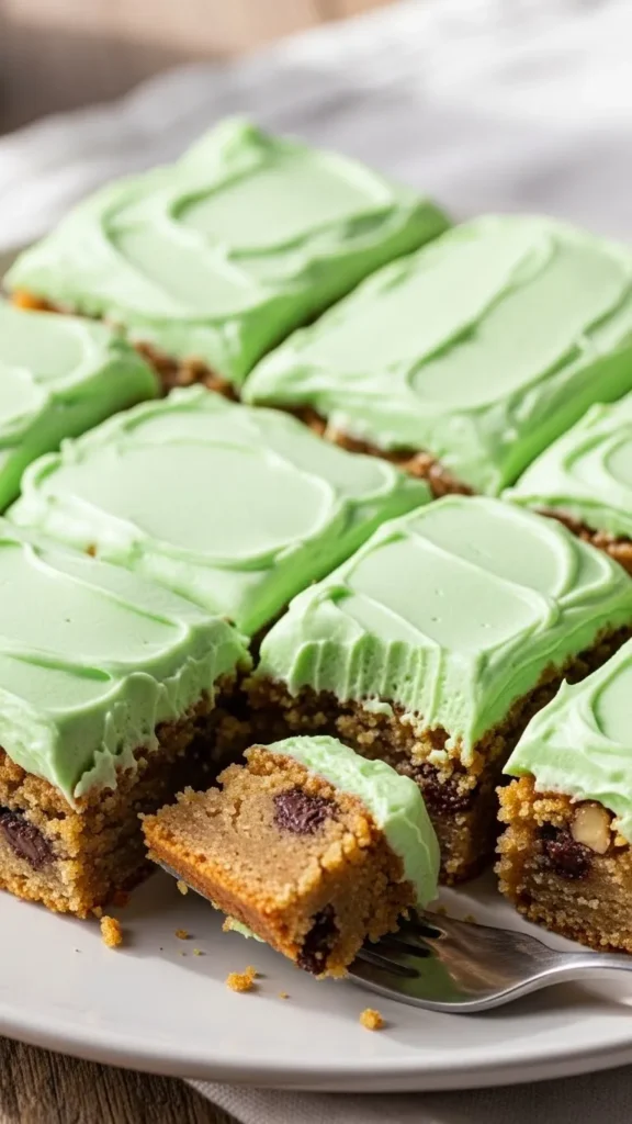 Mint Sugar Cookie Bars