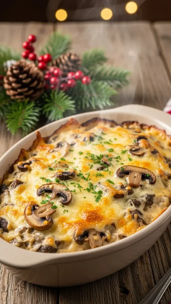 Mushroom & Swiss Egg Bake