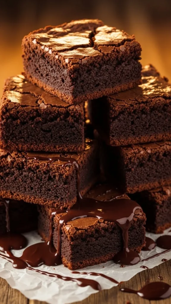 New Year Chocolate Fudge Brownies