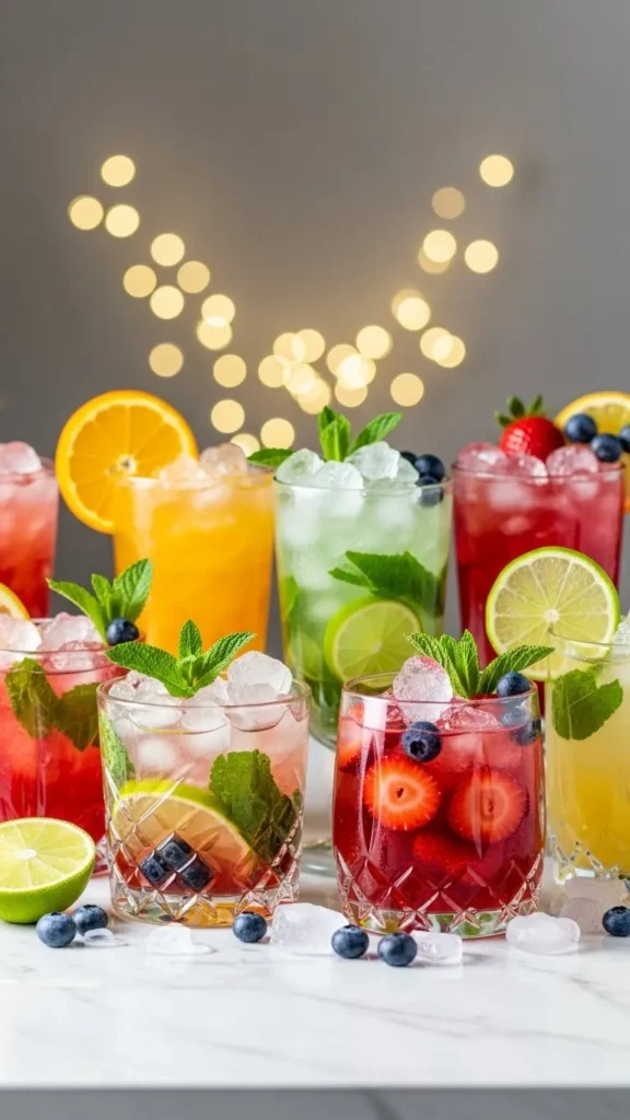 New Year Mocktails
