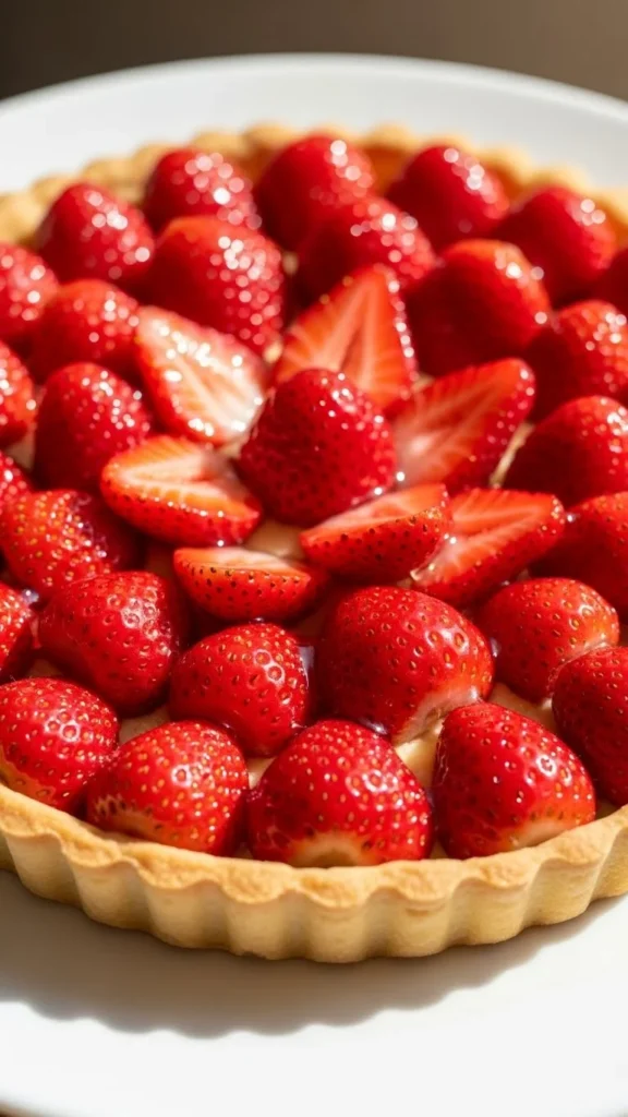 New Year Strawberry Tart