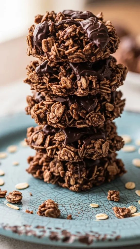 No-Bake Chocolate Oat Clusters