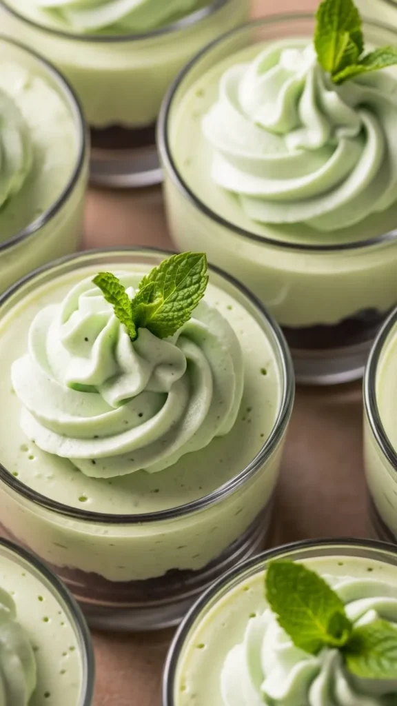 No-Bake Mint Cheesecake Cups