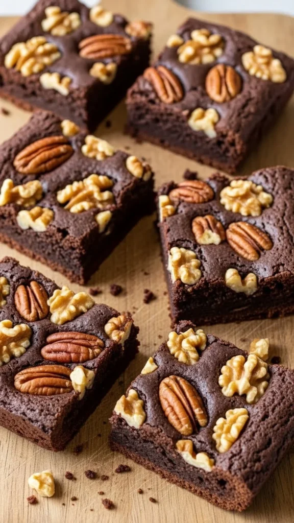 Nutty Christmas Brownies