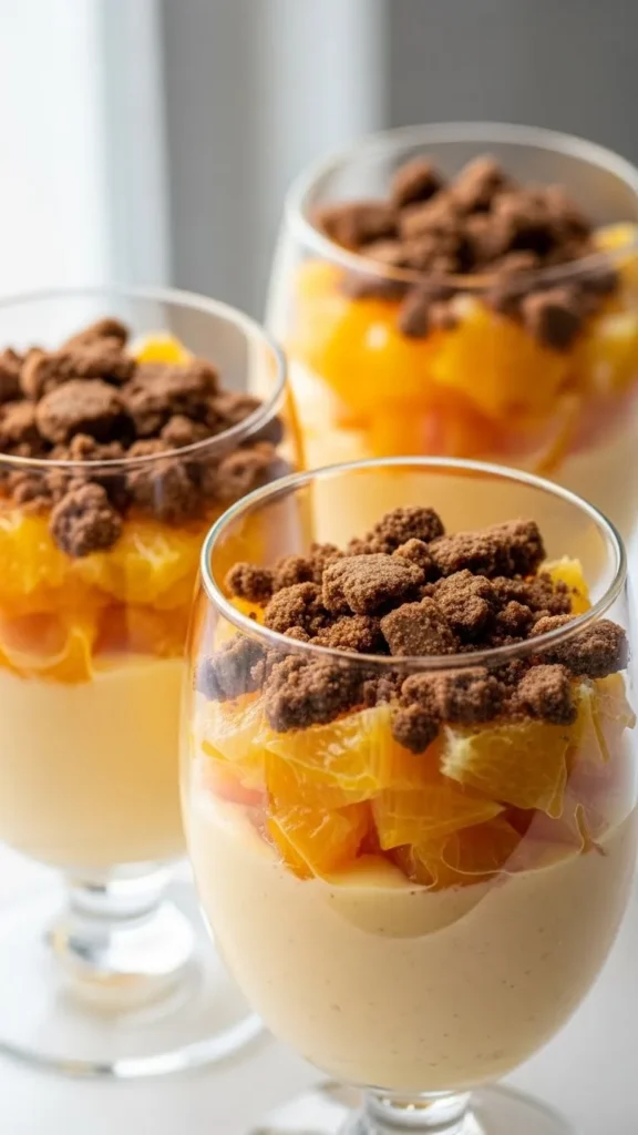 Orange Cream Trifle Cups