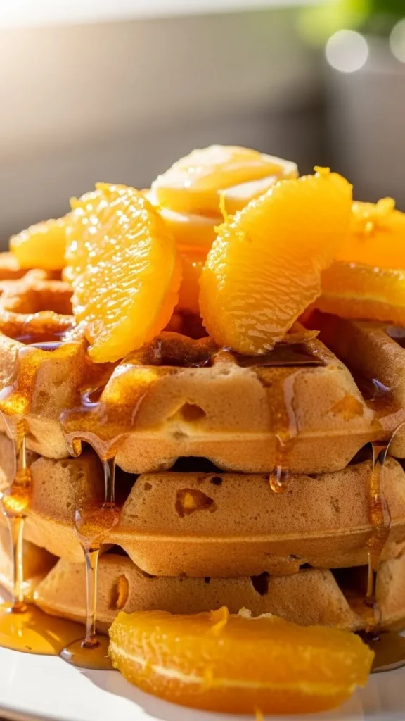 Orange Vanilla Waffles