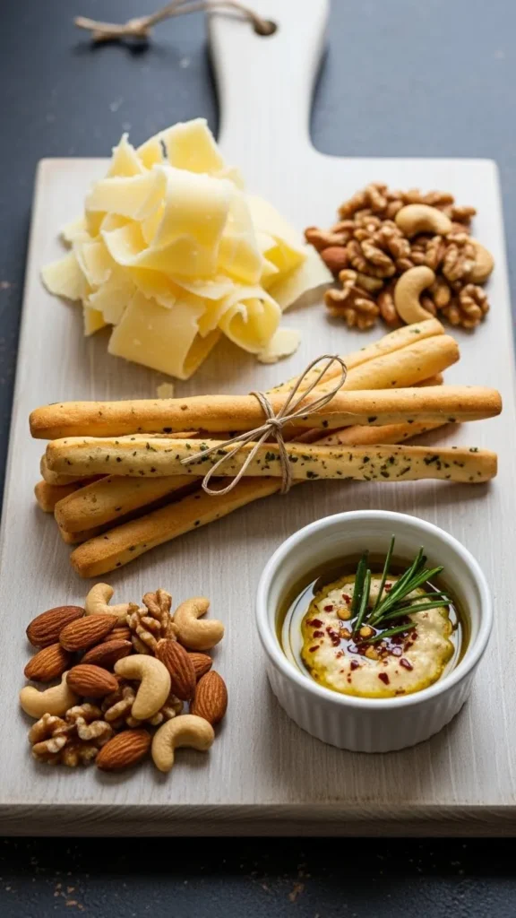 Parmesan & Breadstick Dipping Board