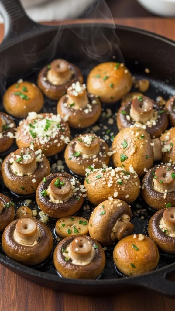 Parmesan Garlic Mushrooms
