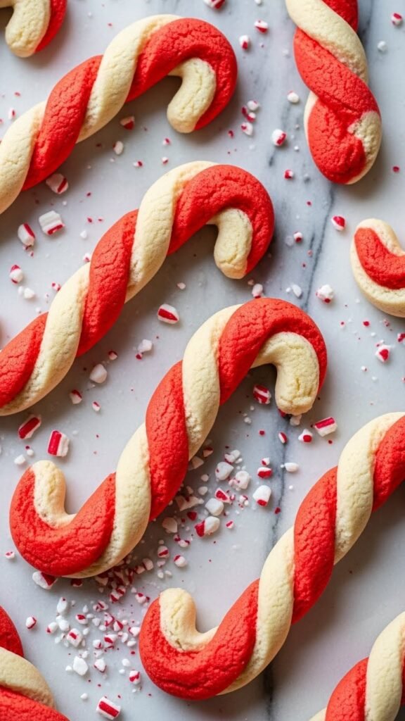 Peppermint Candy Cane Cookies