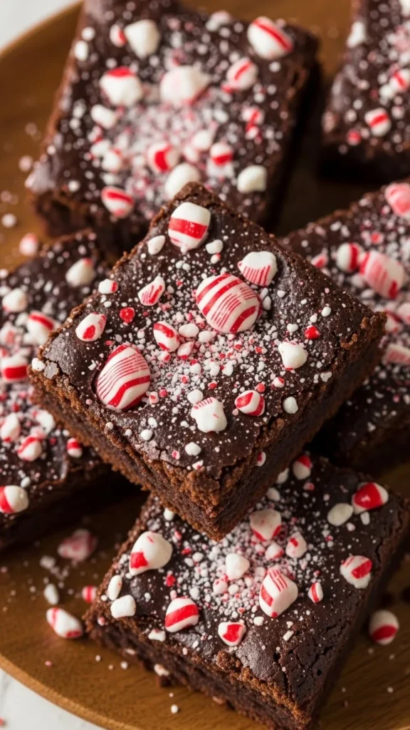 Peppermint Fudge Brownies