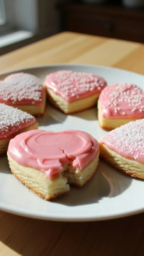 Pink Frosted Cutout Cookies