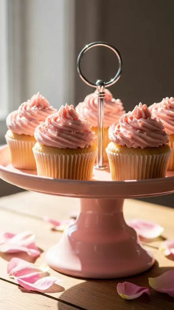 Pink Vanilla Cupcakes