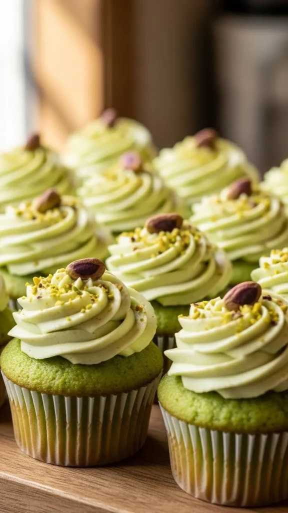Pistachio Cupcakes