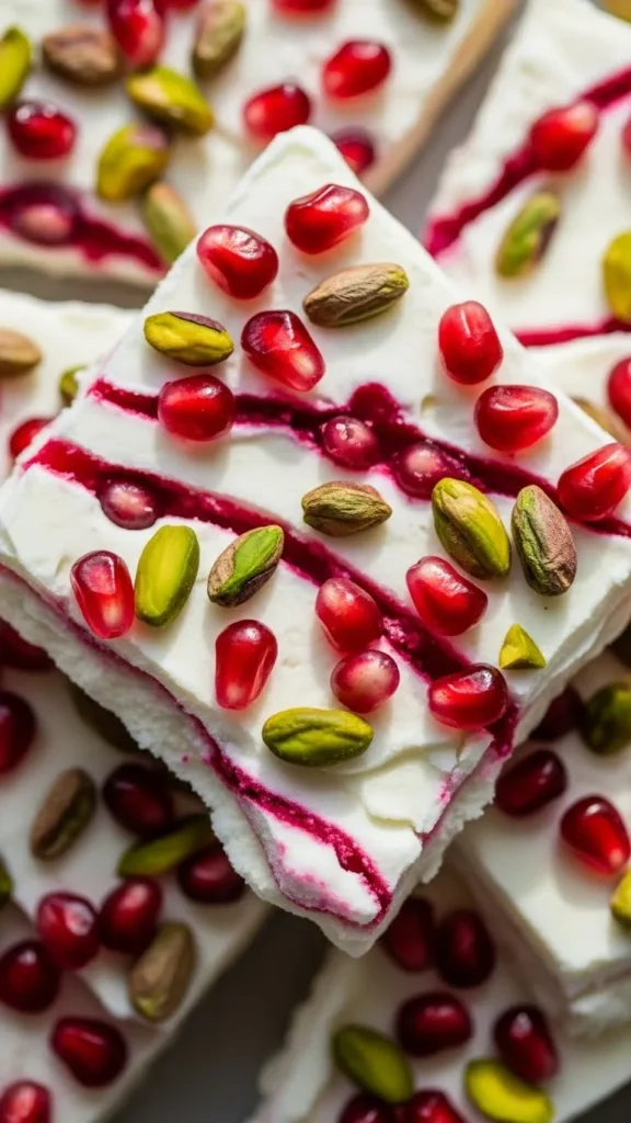 Pomegranate Yogurt Bark