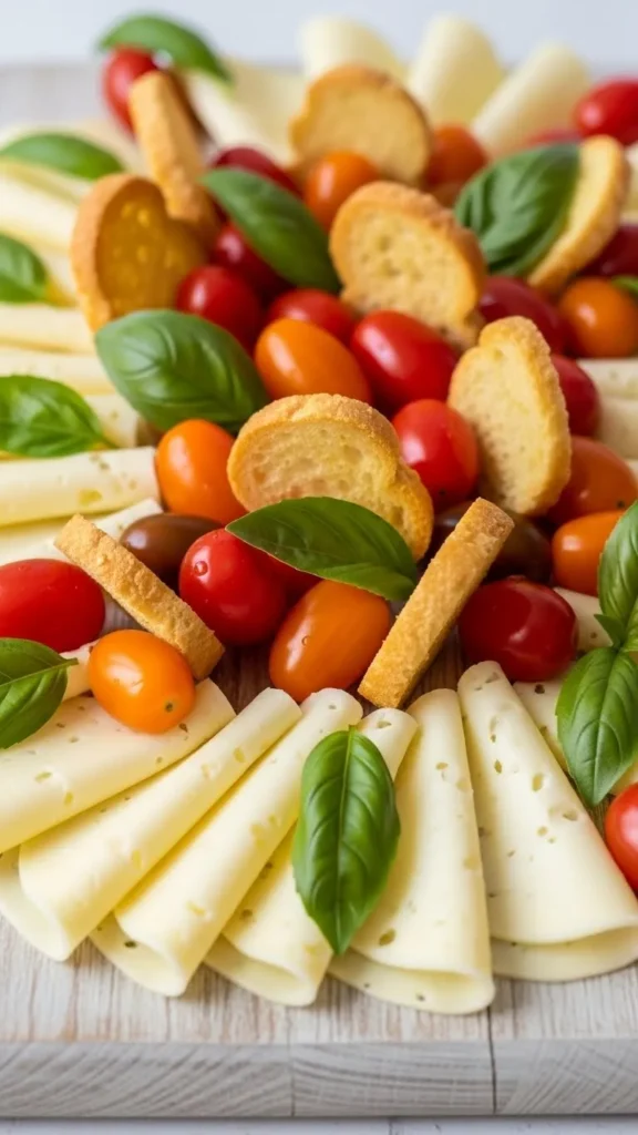 Provolone & Tomato Snack Board