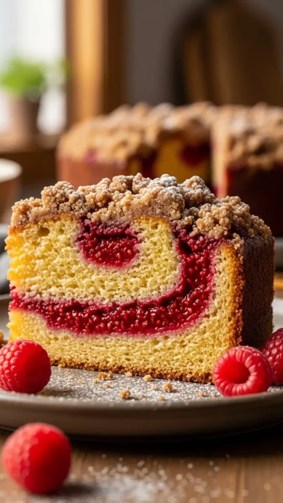 Raspberry Almond Coffee Cake