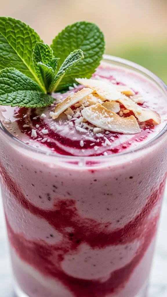 Raspberry Mint Smoothie