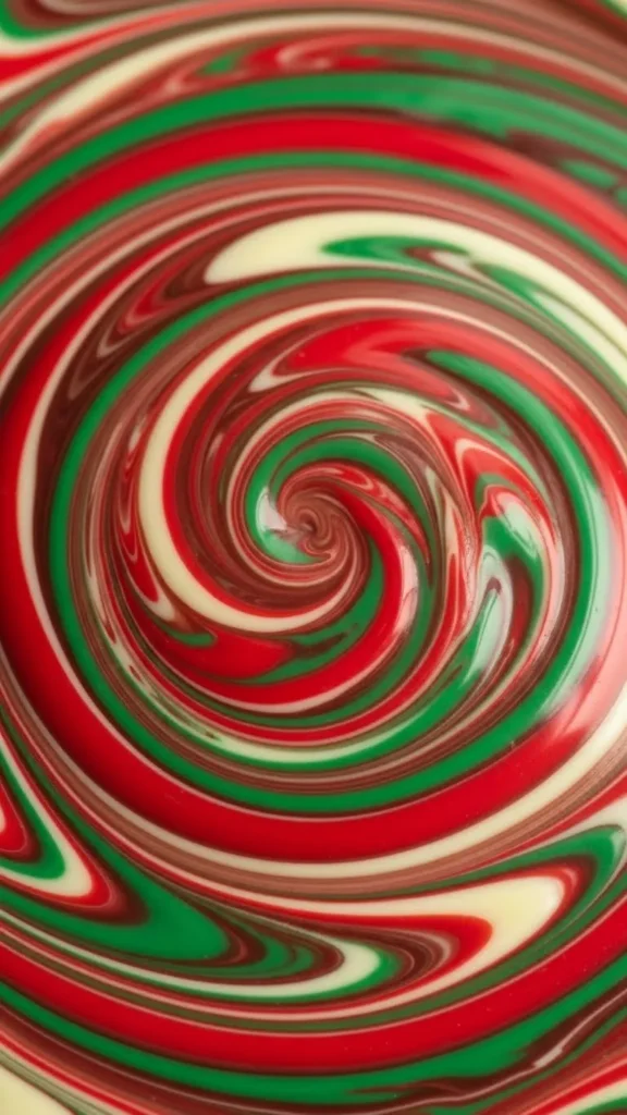 Red & Green Marble Bark