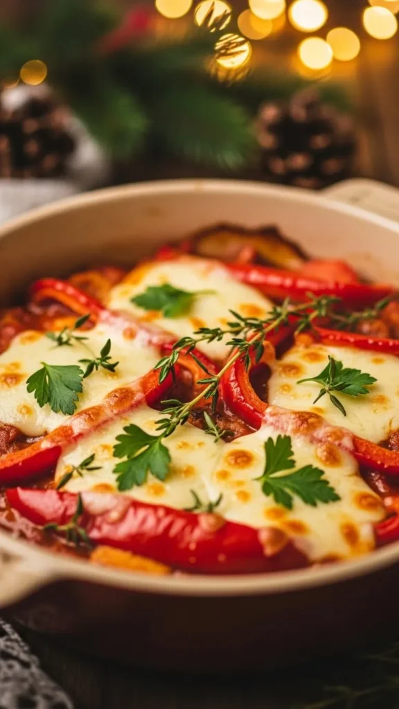 Red Pepper & Mozzarella Holiday Bake