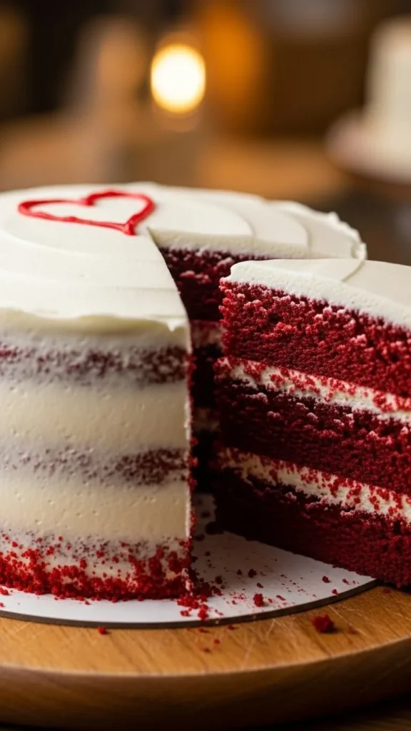 Red Velvet Valentines Day Cake