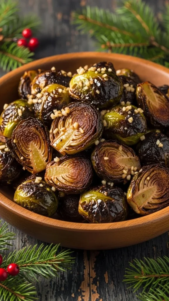 Roasted Brussels Sprouts with Garlic