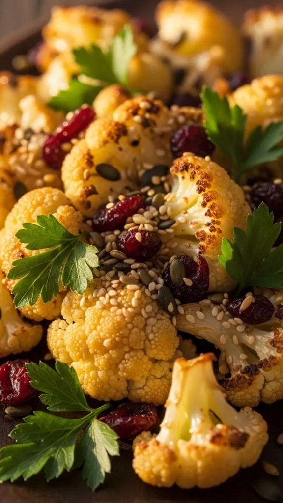 Roasted Cauliflower Holiday Salad
