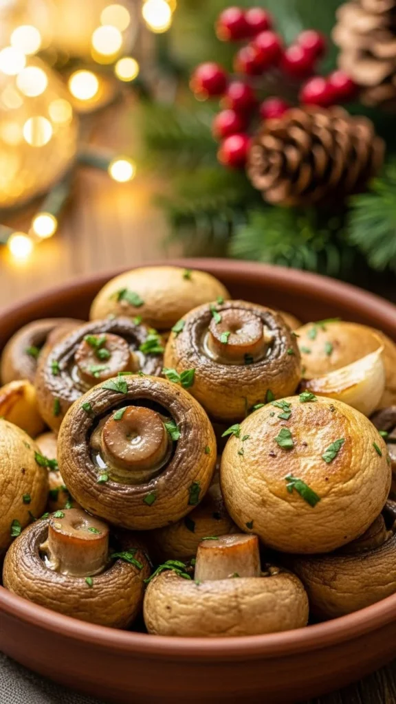 Roasted Garlic Mushrooms