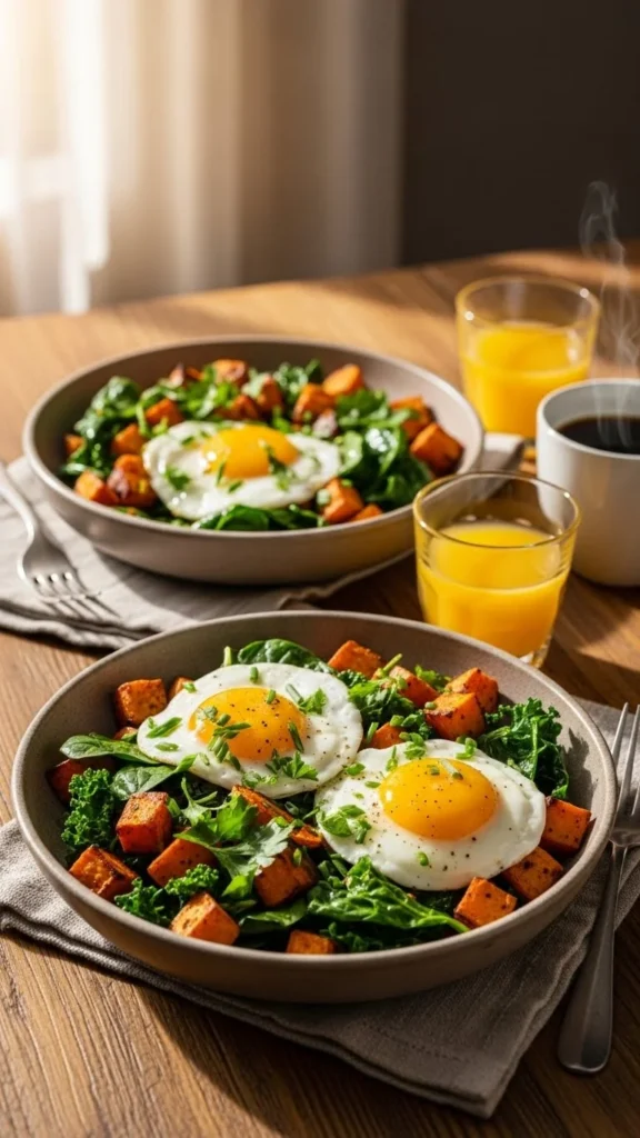 Roasted Sweet Potato Breakfast Bowls