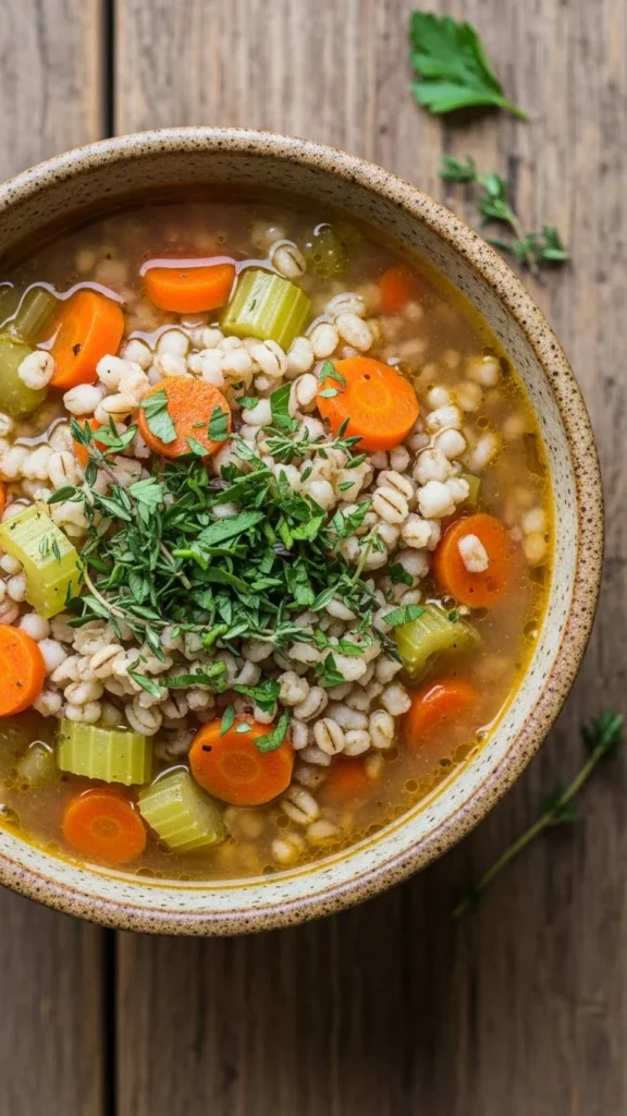 Rustic Barley Vegetable Soup