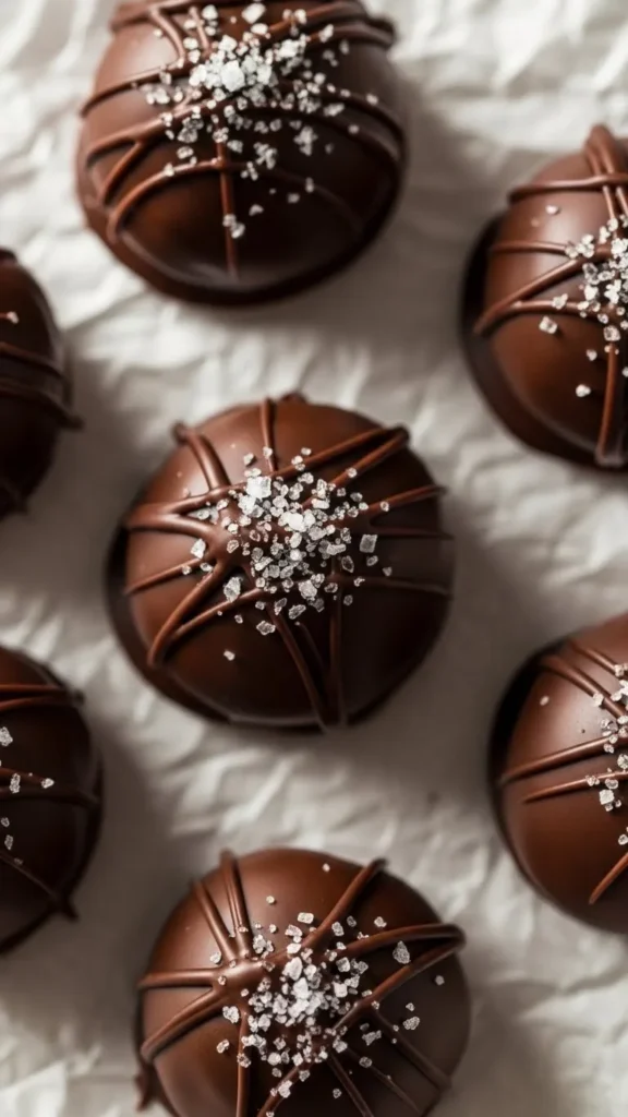 Salted Peanut Butter Truffles