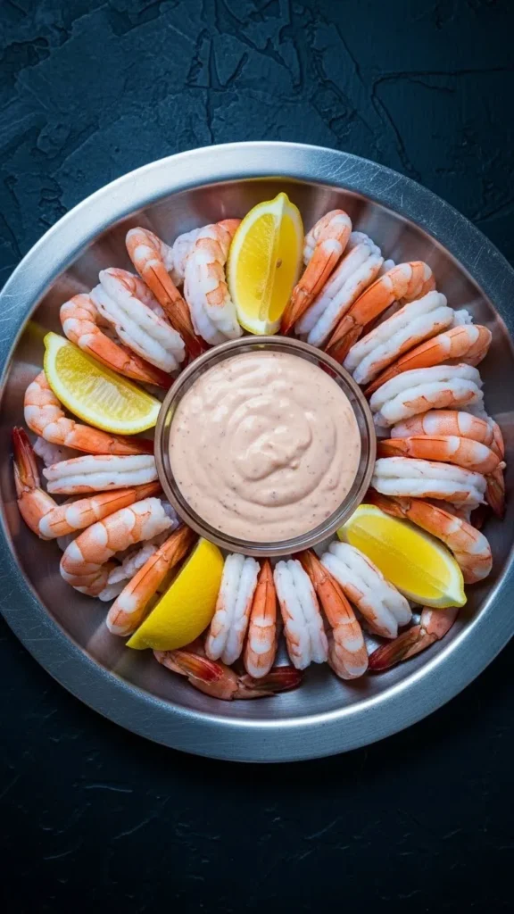 Shrimp Ring Christmas Platter