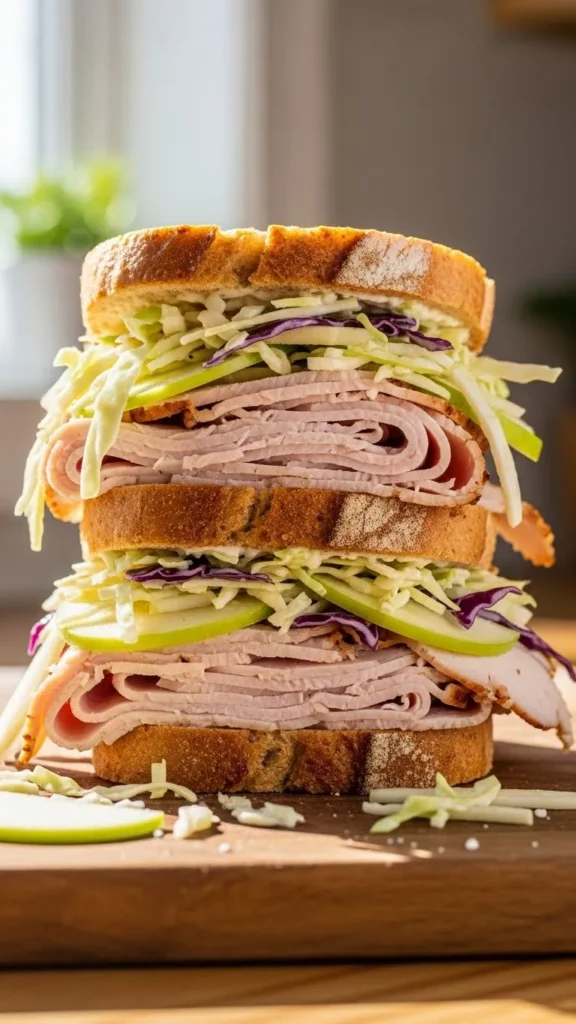 Smoked Turkey & Apple Slaw Sandwich