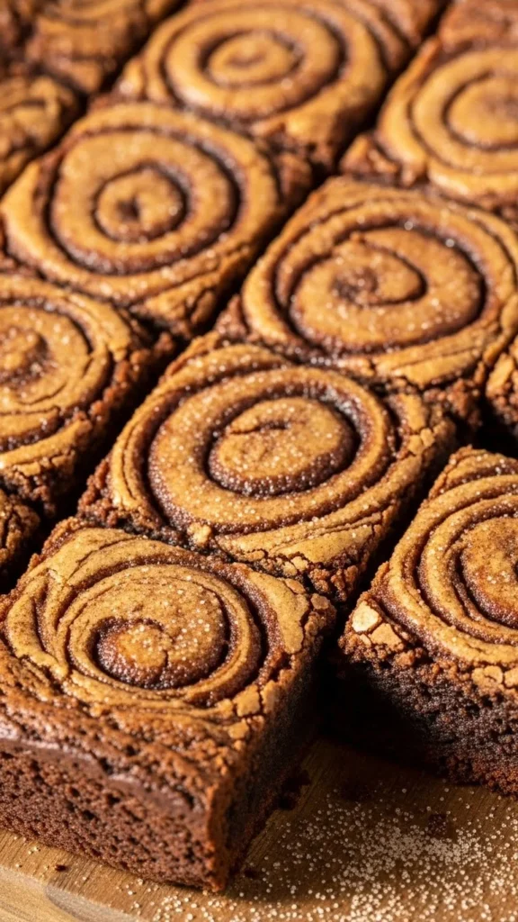 Snickerdoodle Swirl Brownies