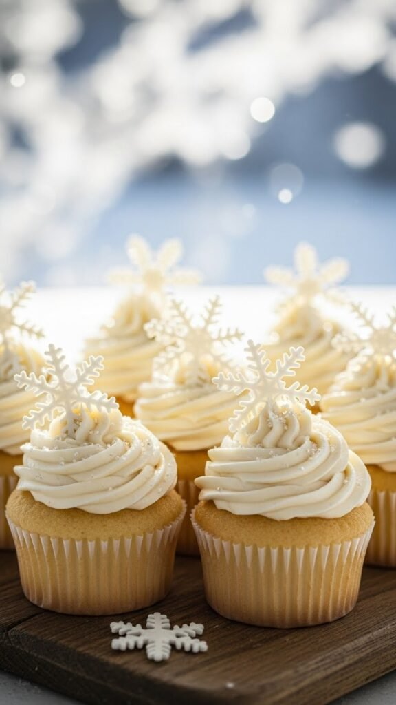  Snowflake Lemon Cupcakes