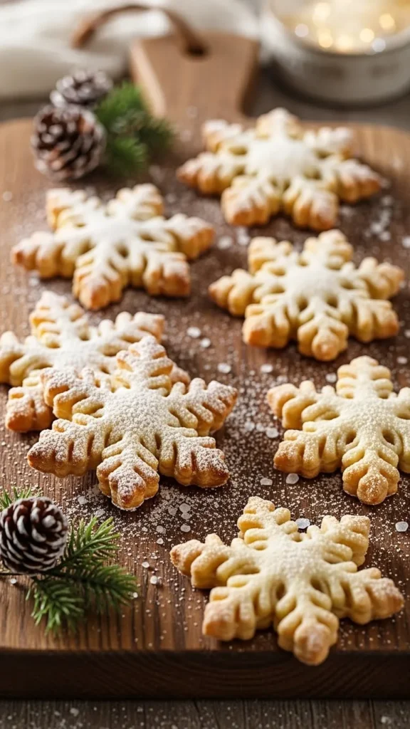  Snowflake Sugar Pastries