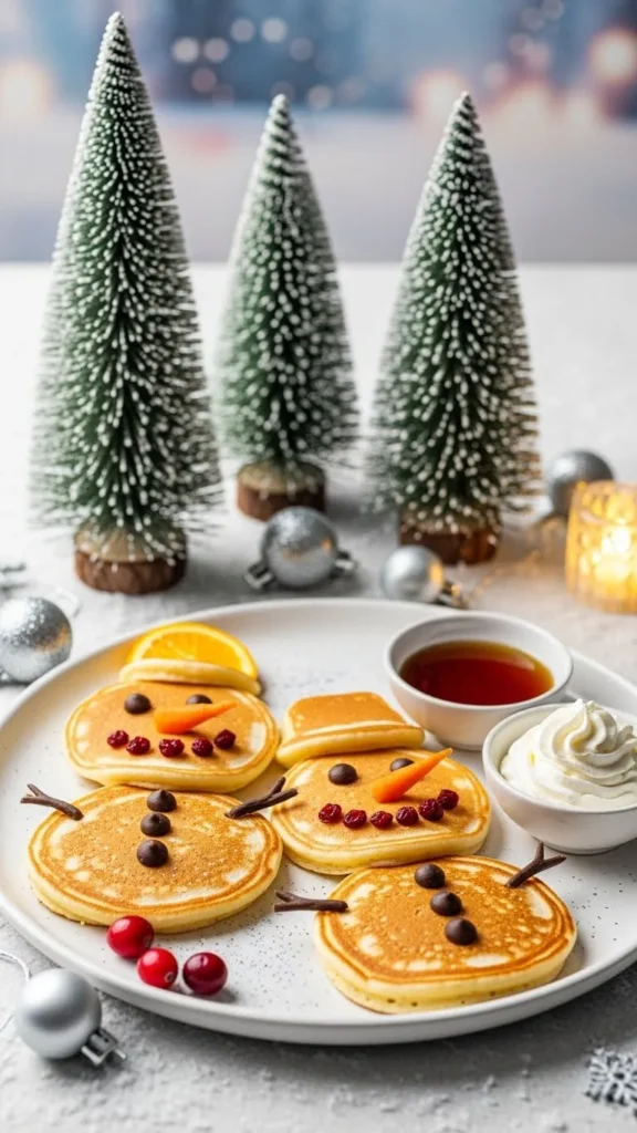 Snowman Pancakes
