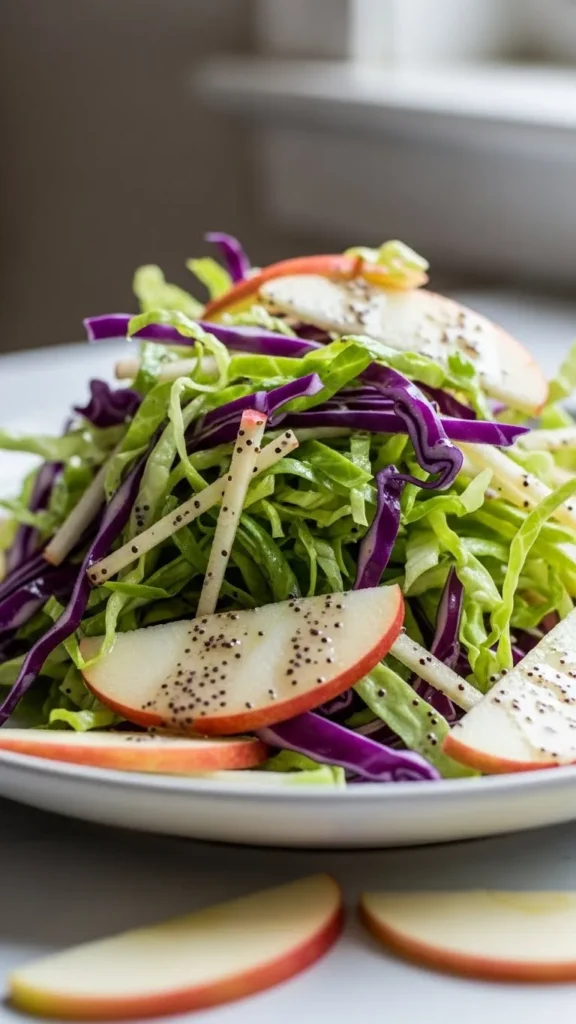 Snowy Cabbage & Apple Christmas Salad