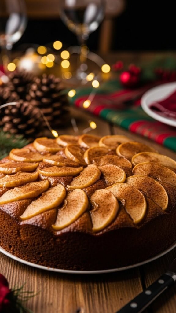 Spiced Apple Christmas Cake