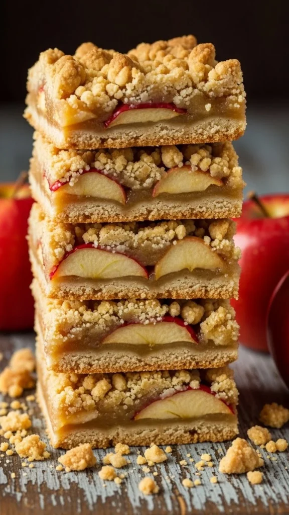 Spiced Apple Crumble Bars